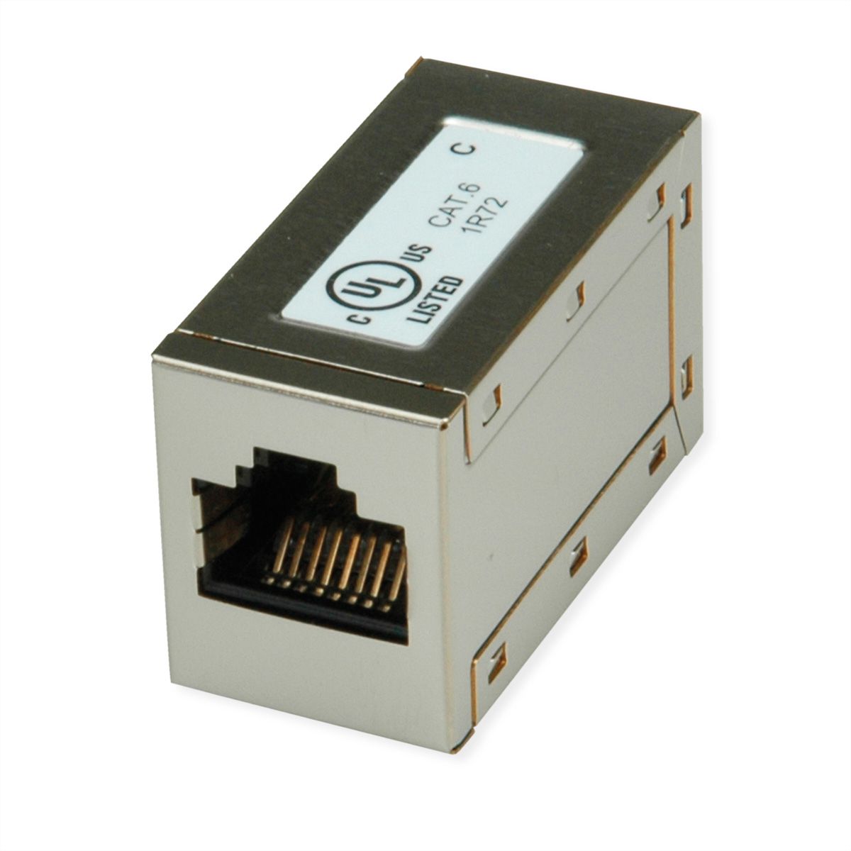 ROLINE RJ45 koppelstuk, afgeschermd, Cat.6 (Class E), Verpakking van 25 stuks