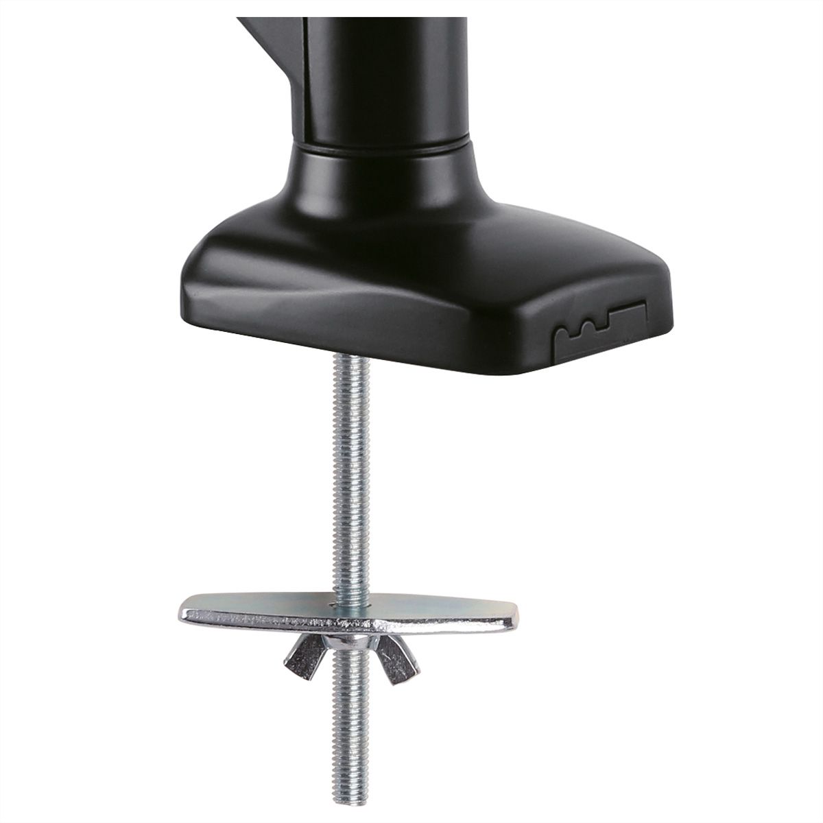 VALUE LCD Monitor Stand Pneumatic, Desk Clamp, Pivot, 5 Joints, black
