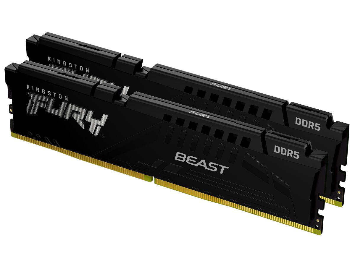 Kingston Technology FURY Beast 64GB 6400MT/s DDR5 CL32 DIMM (Kit of 2) Black XMP