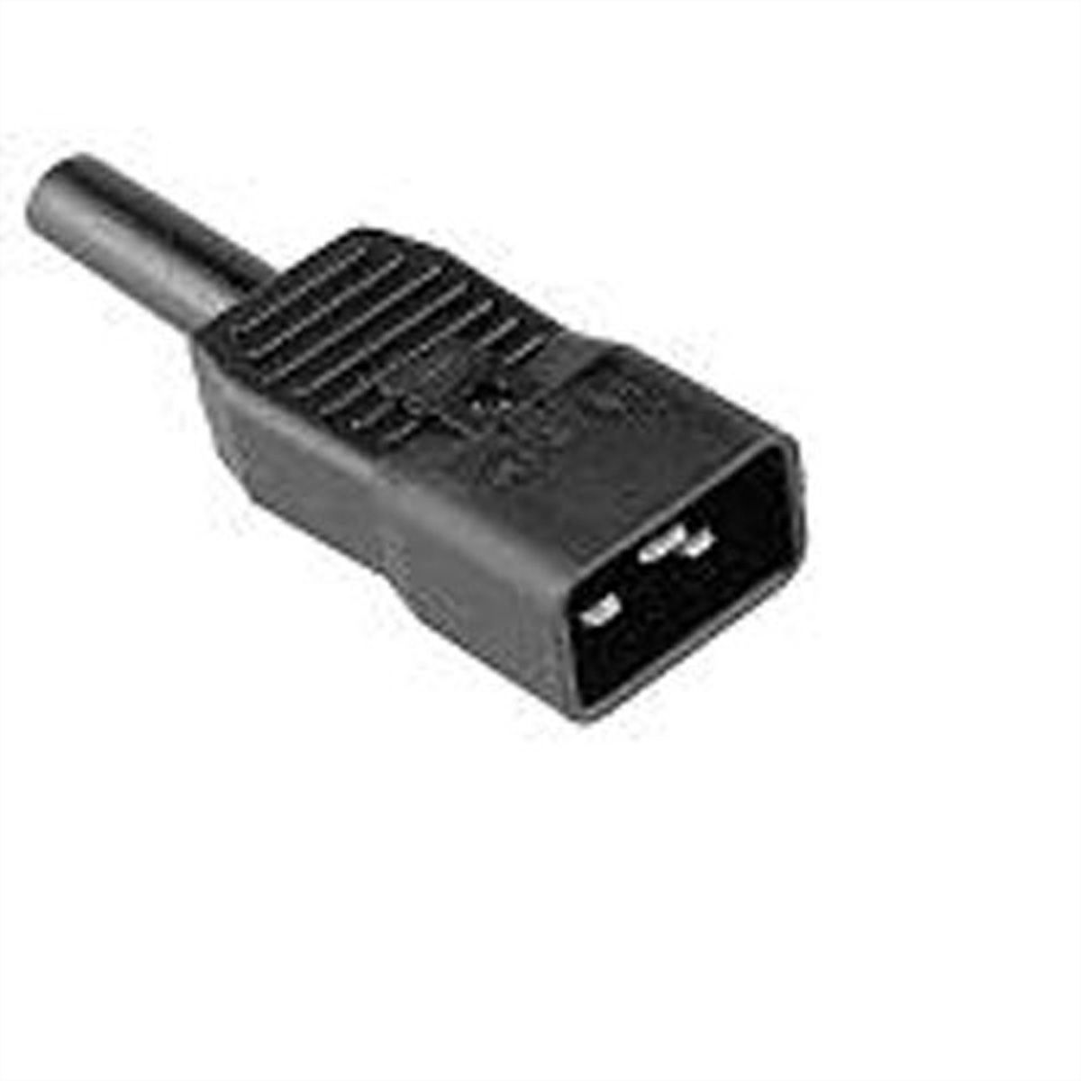 BACHMANN stekker voor koude apparaten IEC320 C20 16A/250VAC, Schroefaansluiting, zwart