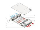 SCHROFF VME64x Systeem, 1 U, 2 Slot, ATX PSU