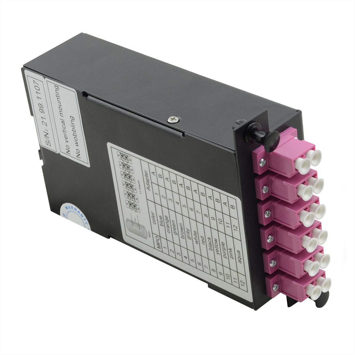 VALUE MPO Module, MPO-male / 12x LC-Female