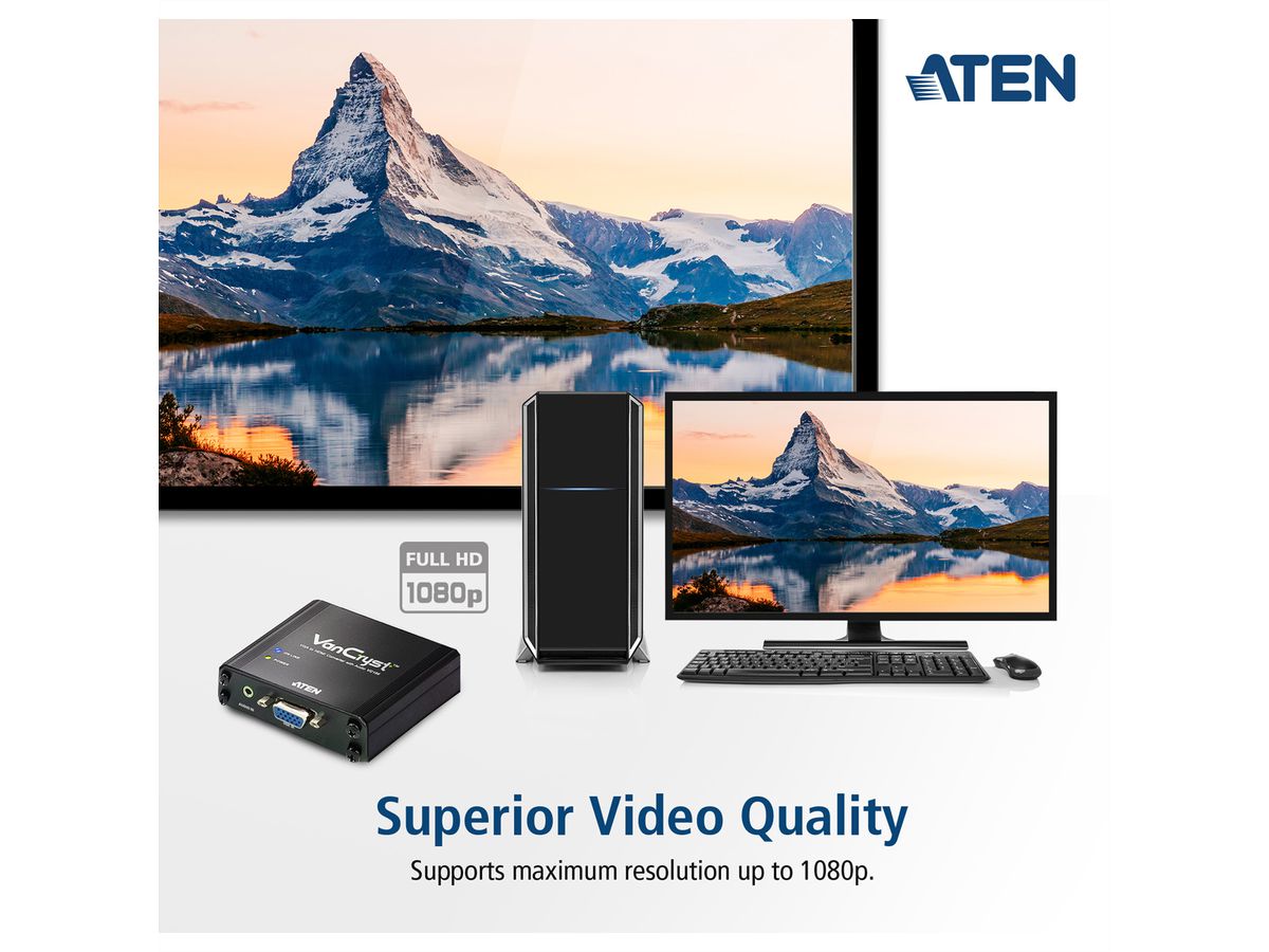 ATEN VC180 VGA naar HDMI audio/video Converter