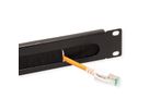 VALUE 19" Cable Entry 1U with Brush Seal, RAL 9005 black