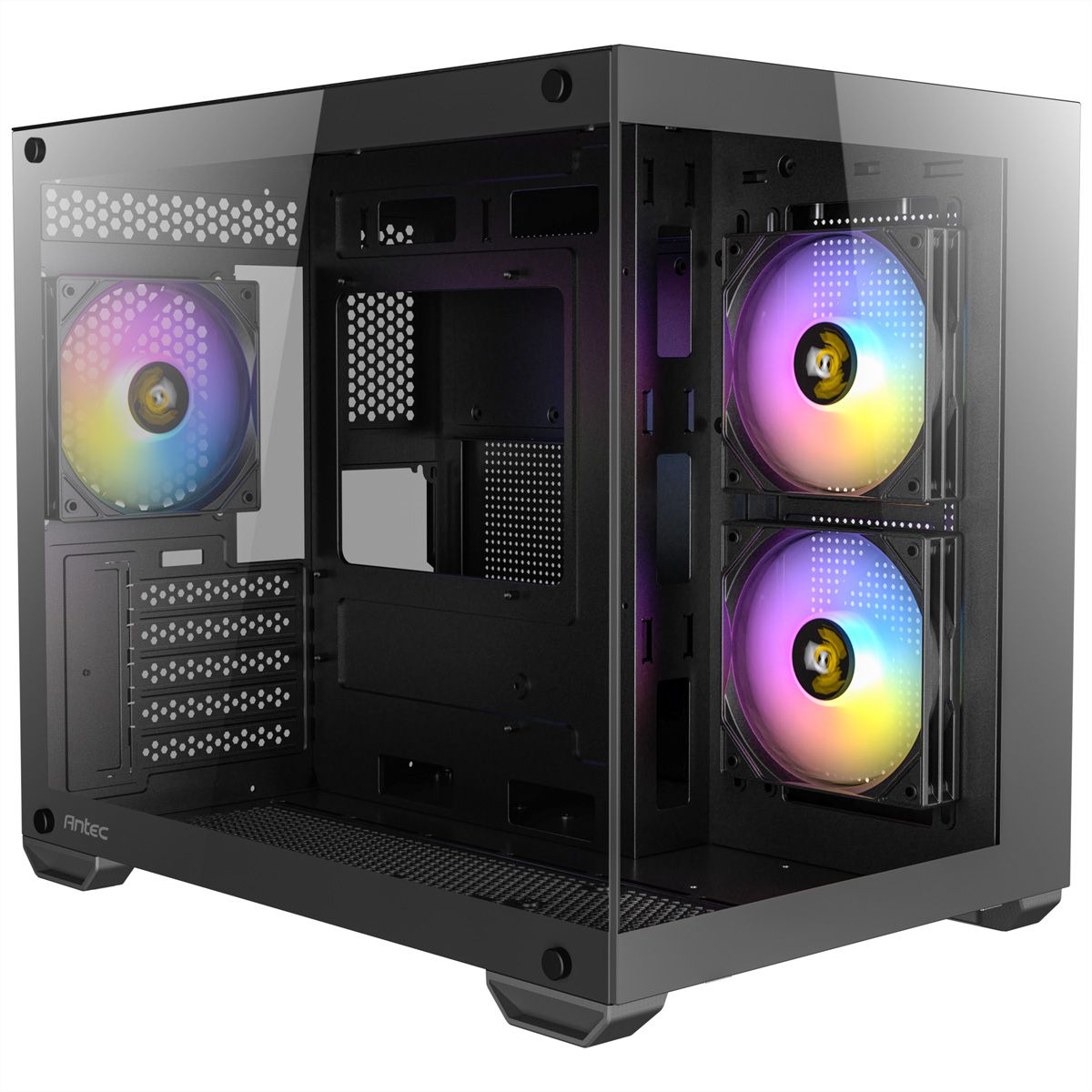 ANTEC CX600M ARGB B Micro-ATX Tower Gaming PC Case, black