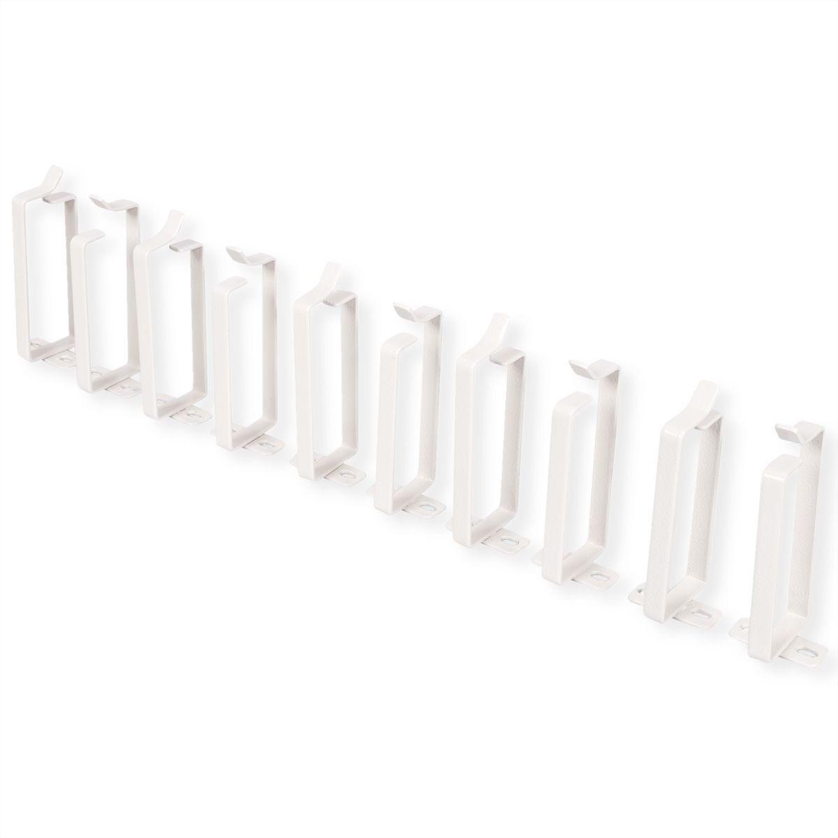 ROLINE Cable management bracket, 44x100mm grey 10 pieces