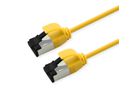 ROLINE U/FTP patchkabel Cat.8 (Klasse I), dun, LSOH, soepel draad, geel, 1,5 m