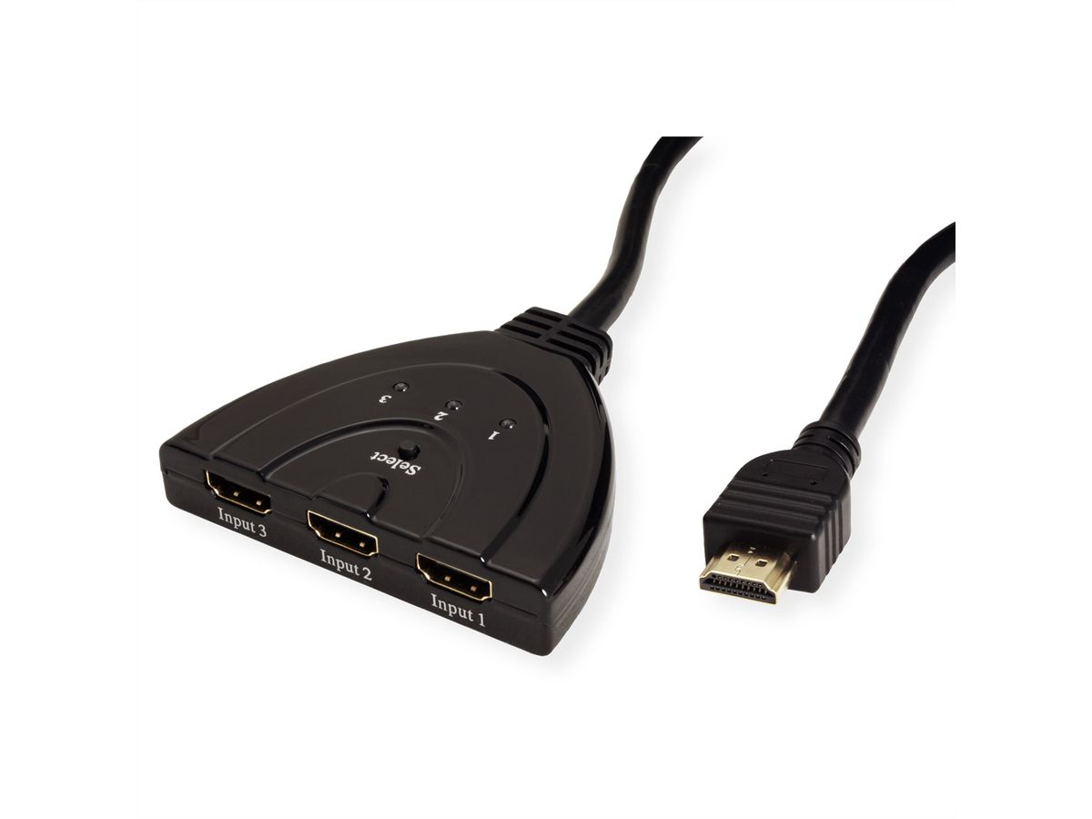 VALUE HDMI Switch, 3x1, 4K60Hz