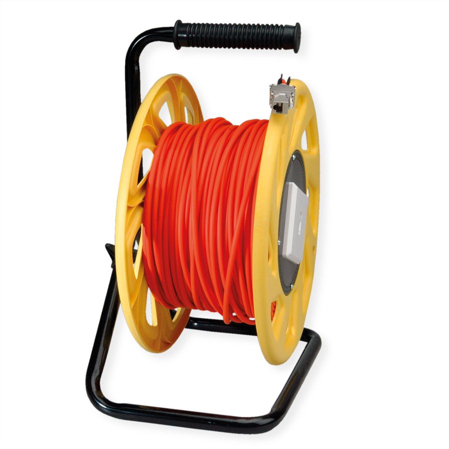 ROLINE RJ-45 kabelhaspel Cat.6A (Class EA), 60 m, oranje, 60 m