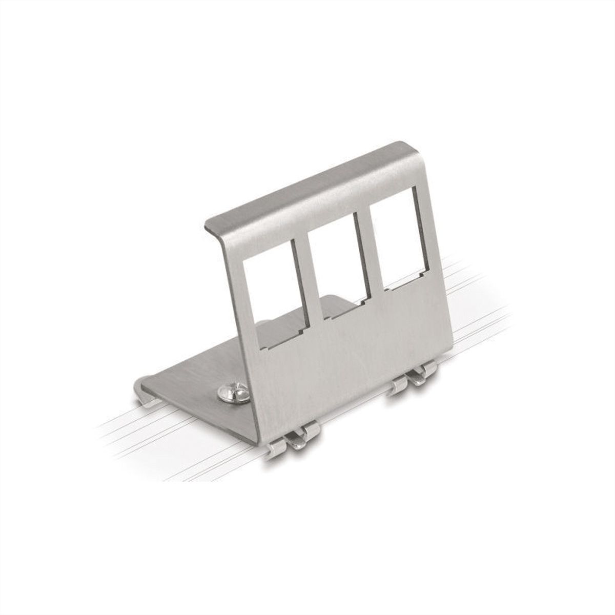 VALUE - DIN-rail adapter leeg, voor 3 keystones