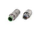 METZ CONNECT M12 Stecker, D-kodiert, IP67 Cat. 5, feldkonfektionierbar, gerade