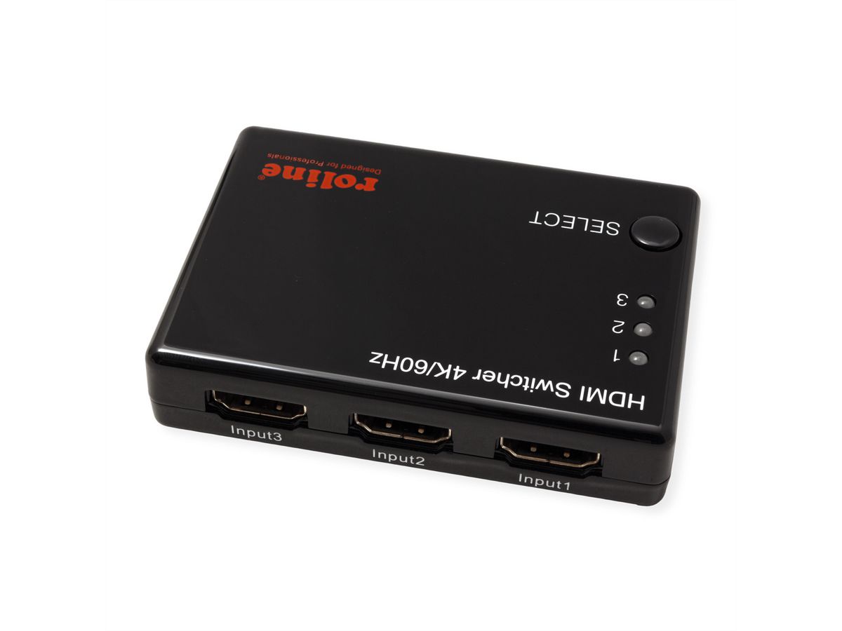 ROLINE 4K HDMI Switch, 3-way