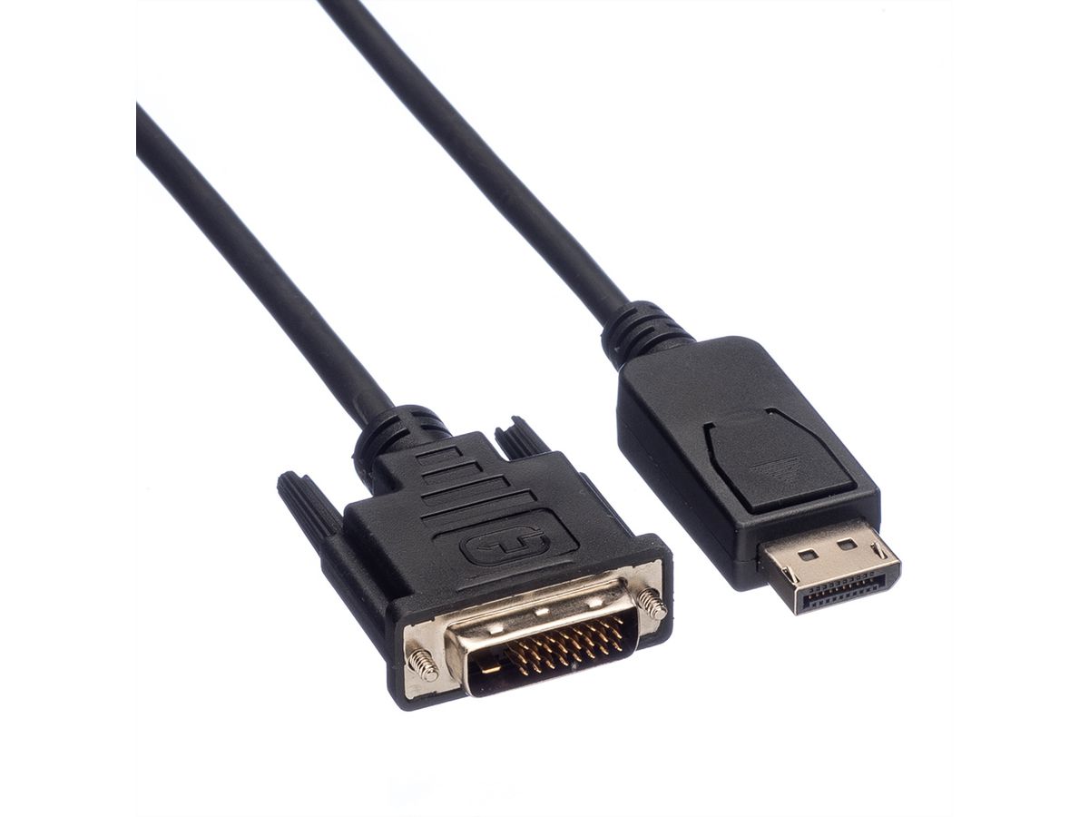 VALUE DisplayPort Cable, DP-DVI (24+1), LSOH, M/M, black, 2 m