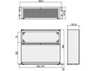 SCHROFF 19" Duwventilator, 3 U, Axiaal, 115 VAC