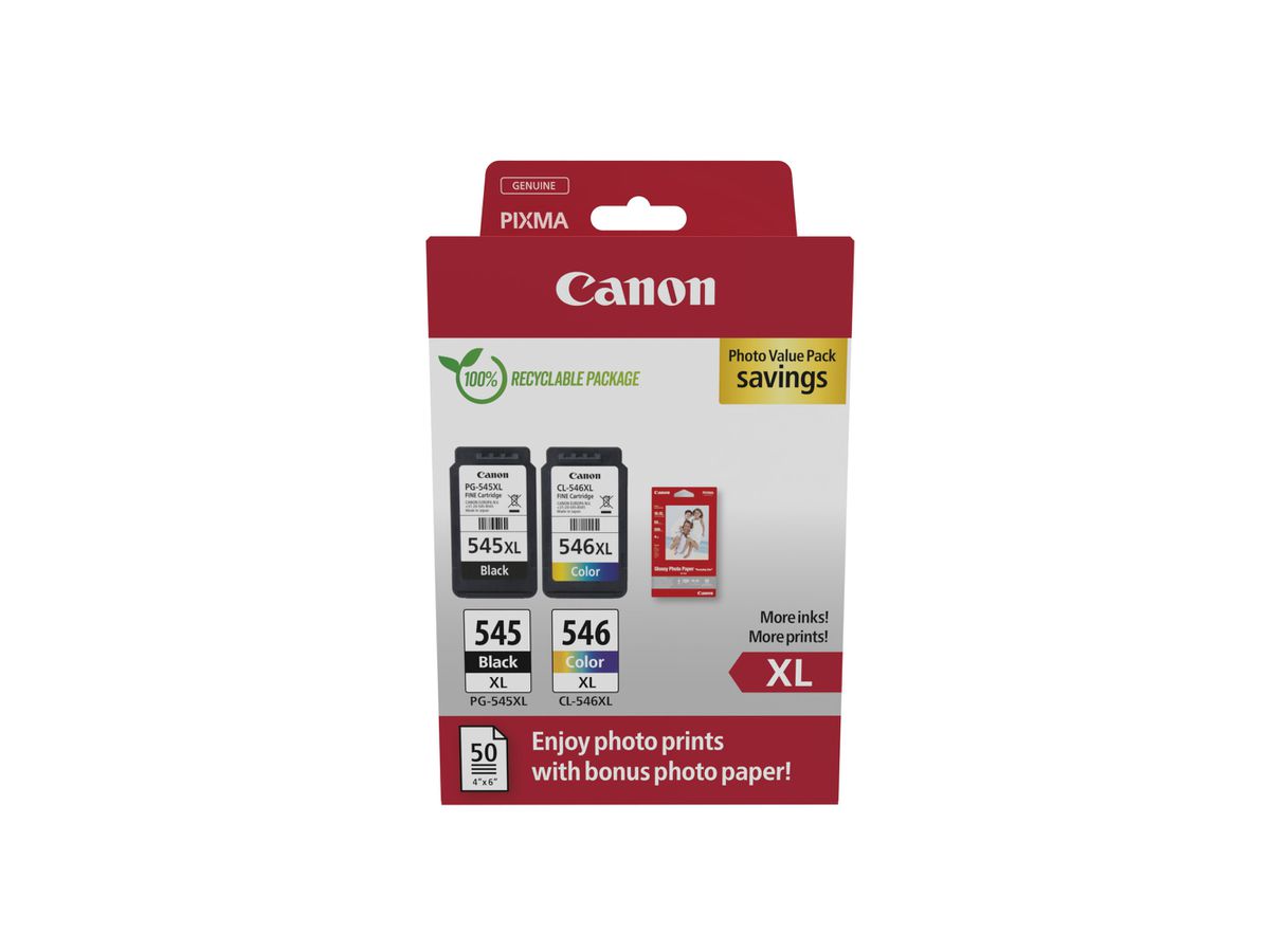 Canon 8286B011 inktcartridge 2 stuk(s) Origineel Zwart, Cyaan, Magenta, Geel