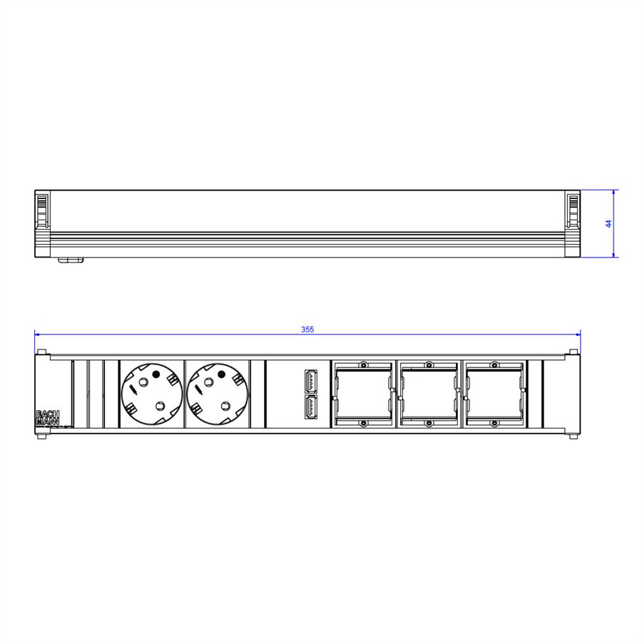 BACHMANN CONI 2x earthing contact 3x ABD