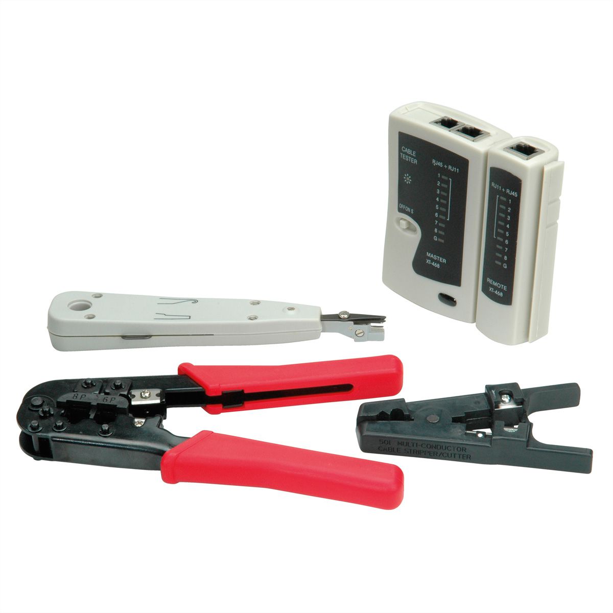 VALUE netwerktoolset, 4 stuks.