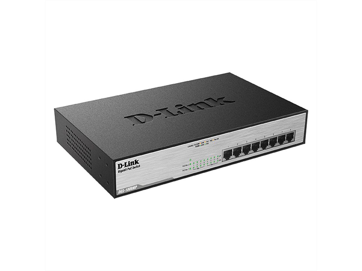 D-Link DGS-1008MP Netwerk Switch