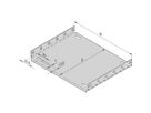 SCHROFF EuropacPRO montageplaat voor gebruik met afdekplaat, 42 HP, 220 mm planklengte