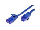 VALUE UTP Patch Cord, Cat.6A (Class EA), extra-flat, blue, 1 m