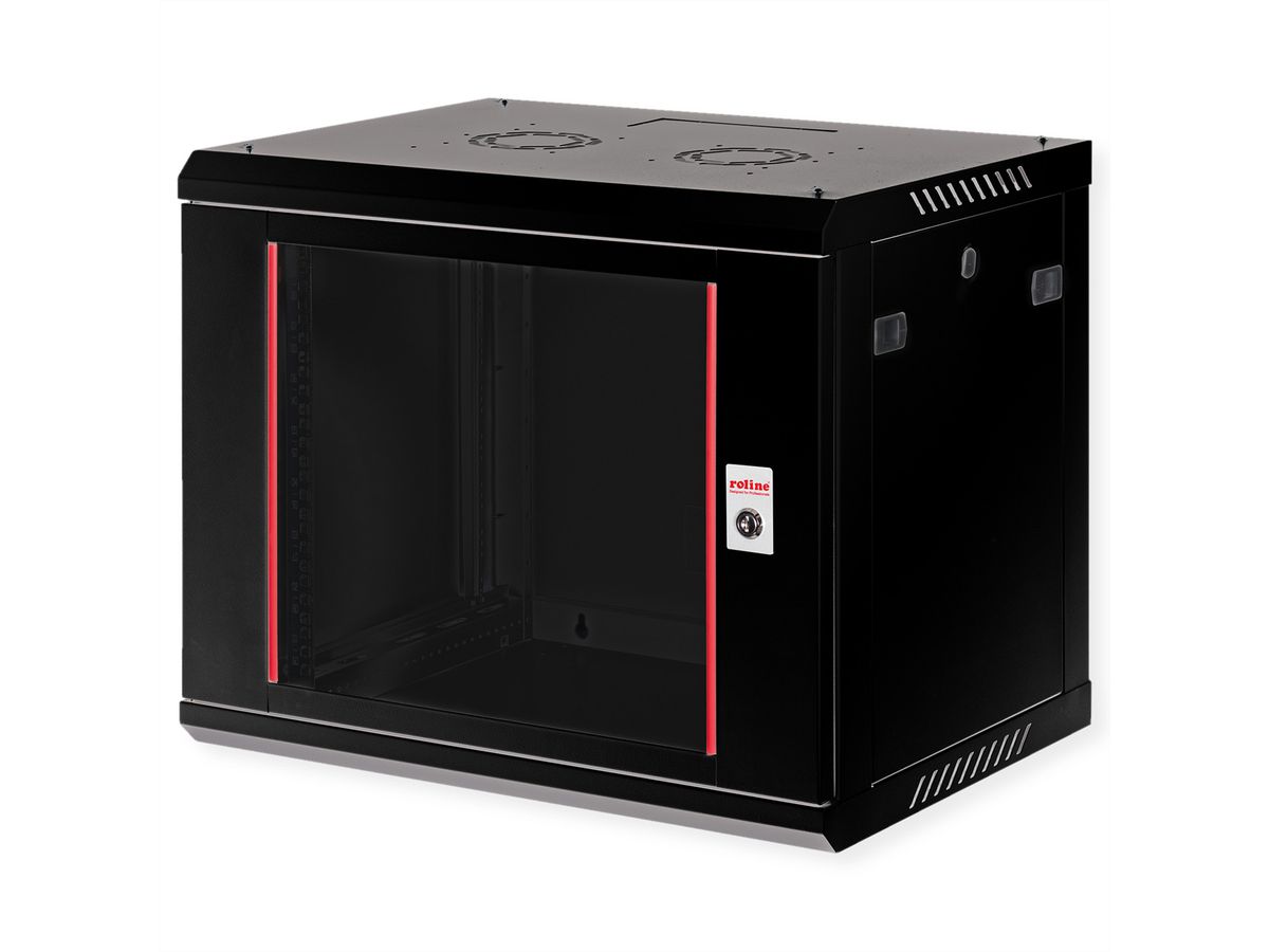 ROLINE 19" Wall Cabinet Basic Plus 9U, 600x450 BxT black