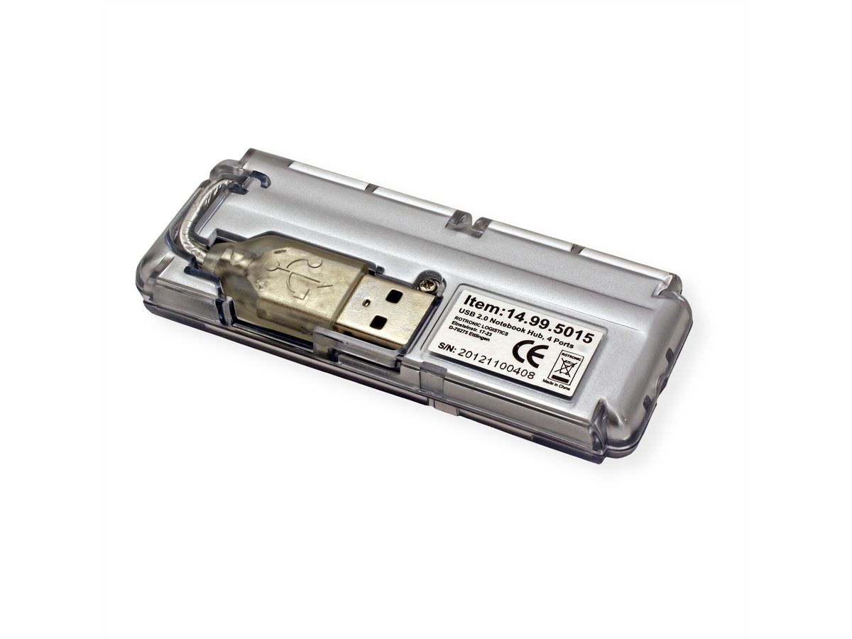 VALUE USB 2.0 Notebook Hub, 4 Ports