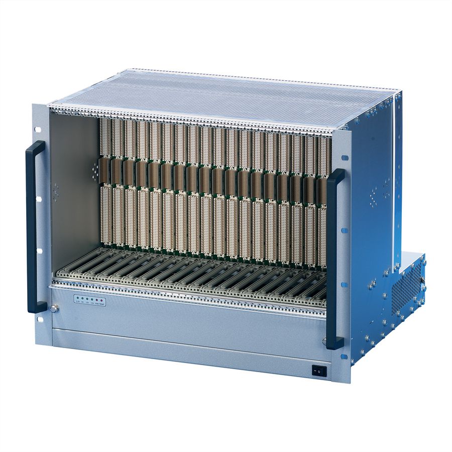 SCHROFF VME64x System, 8 U, 21 Slot, Open Frame PSU