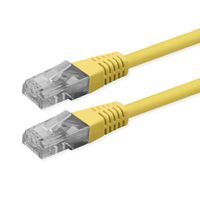 ROLINE Cat.6 (Class E) Patch Cable, UTP, PoE, geel, 0,3 m