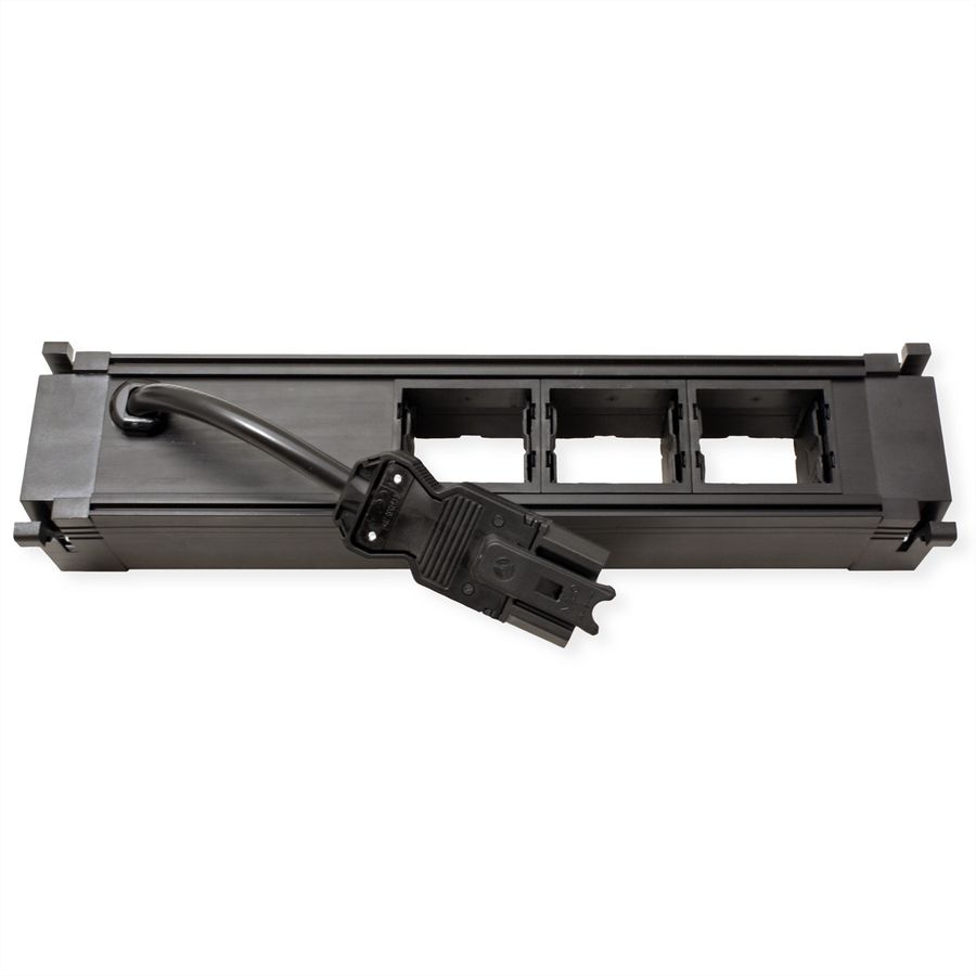 BACHMANN POWER FRAME Medium 1x earthing contact 3x ABD, plastic
