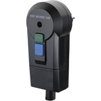 BACHMANN earth leakage protection plug, IP 44 black < 30mA Tripping current < 30ms