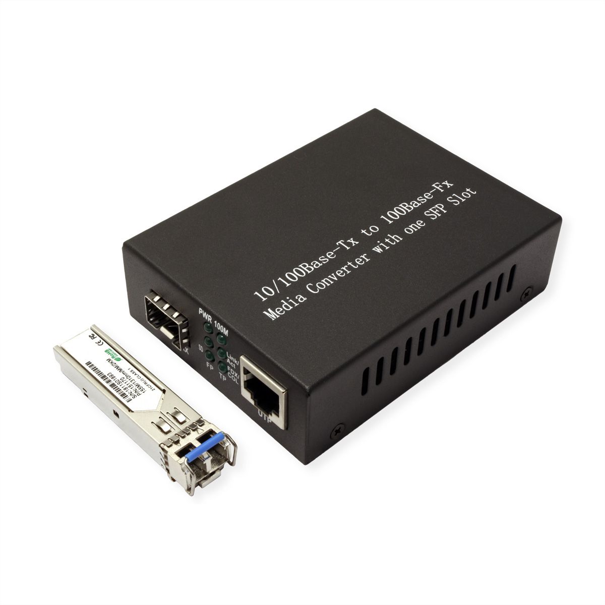 VALUE Fast Ethernet-converter, RJ-45 - LC (incl. Mini-GBIC)