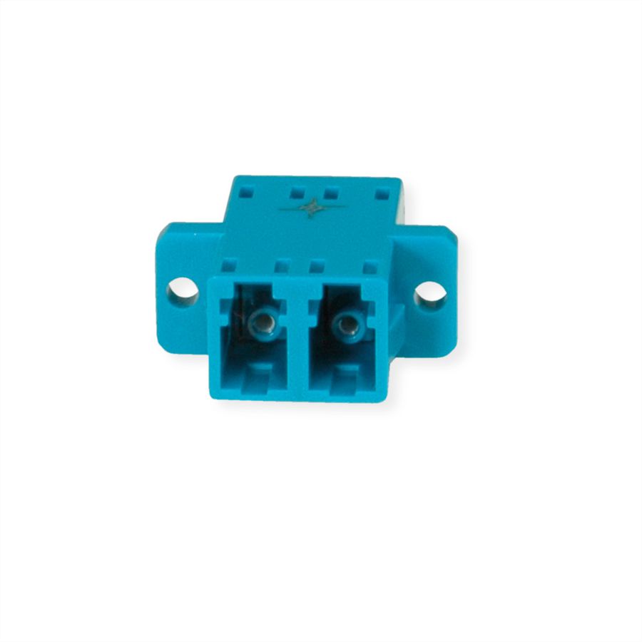 TELEGÄRTNER  LC/APC Duplex adaptor, Singlemode and multimode, cramic sleeve, plastic housing, green, Z77