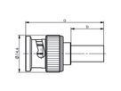 TELEGÄRTNER BNC-krimpconnector 50 Ohm , voor RG-58C/U Professional