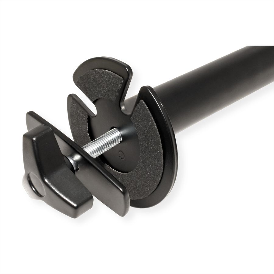 VALUE Dual Monitor Arm, Pole Mount, 4 Joints, Desk Clamp