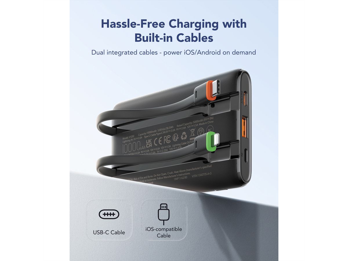 CHARMAST Powerbank W1202 10000mah black