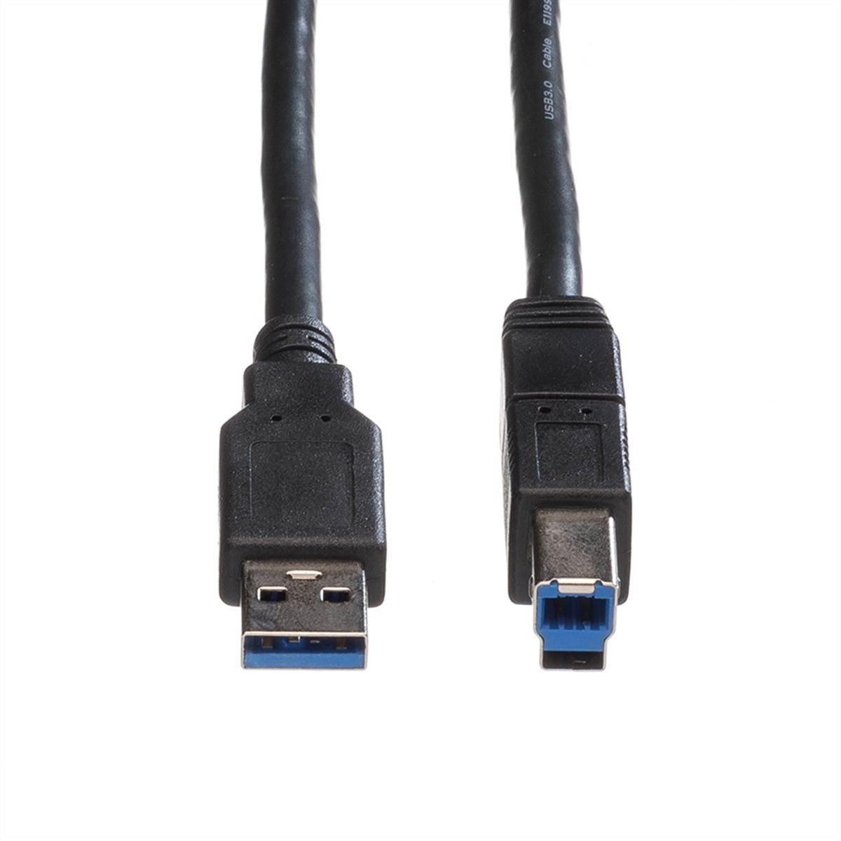 ROLINE USB 3.2 Gen 1 Cable, A - B, M/M, black, 1.8 m