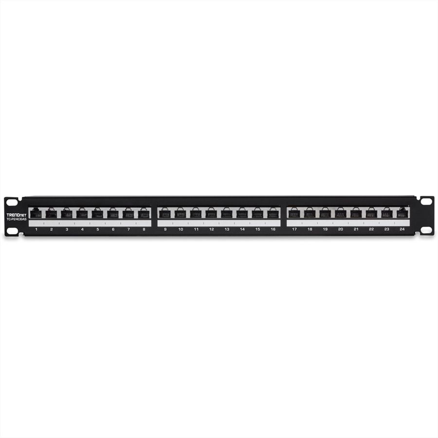 TRENDnet TC-P24C6AS Patchpaneel, 24-poorts Cat6A afgeschermd