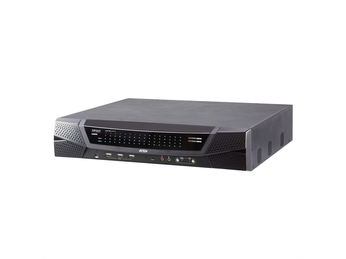 ATEN KN8064VB 64-Port Multi Interface Cat 5 KVM over IP Switch, 1 Local 8 Remote Access