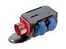 BACHMANN CEE Adapter 16A 400V , 3x geaard stopcontact IP44