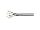 VALUE S/FTP (PiMF) kabel, Cat.8 (Klasse I), massieve kabel, AWG22, LSOH, grijs, 100 m