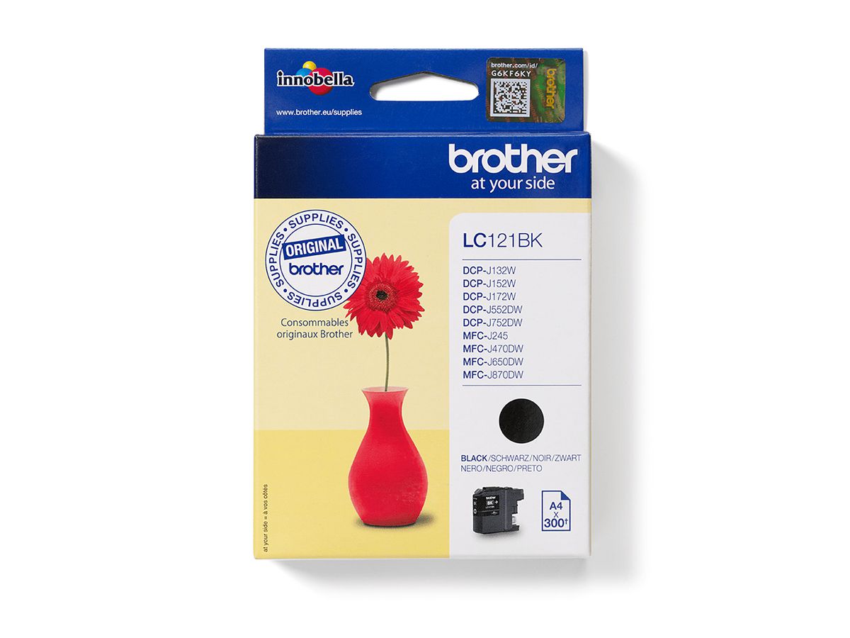 Brother LC121BK ink cartridge 1 pc(s) Original Black