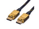 ROLINE GOLD DisplayPort Cable, DP M - DP M, Retail Blister, 1 m