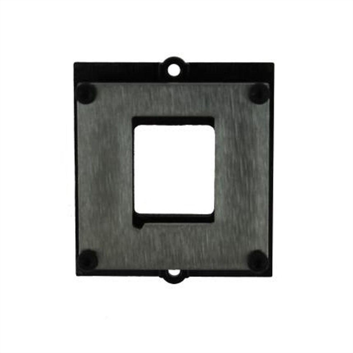 BACHMANN Custom module frame 1x Keystone met metalen beugel, zwart