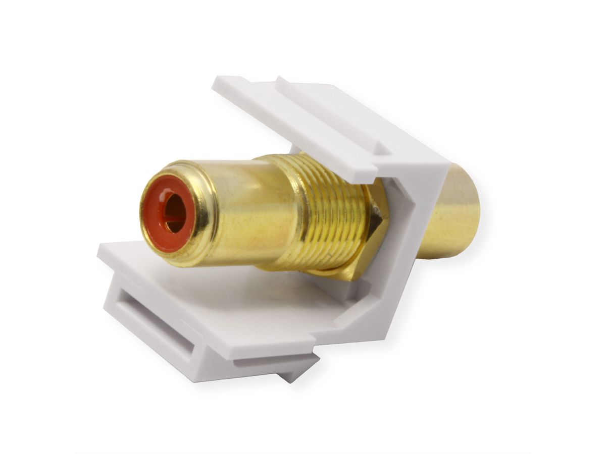 VALUE RCA keystone-koppeling, kunststof, rood