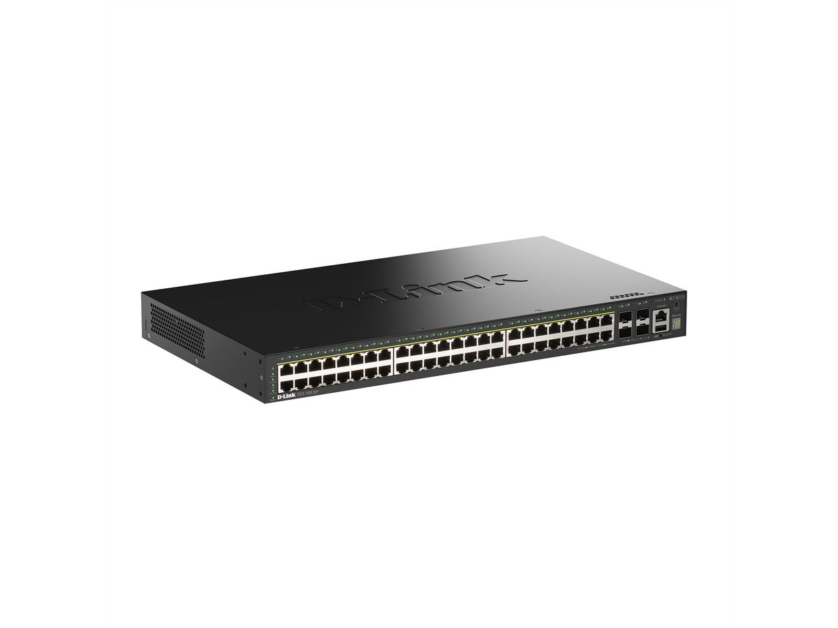 D-Link DGS-1530-52P/E 52-Port Switch Smart Managed PoE+ Gigabit Stack 4x 10G