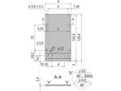 SCHROFF Insteekmodule type frame Frontplaat, niet-afgeschermd, 3 HE, 12 HE, 2,5 mm, Al, voorzijde geanodiseerd, achterzijde geleidend