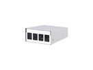 METZ CONNECT Keystone AP-behuizing 4-poorts zuiver wit RAL9010