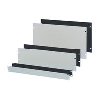 SCHROFF 19" Front Panel, 8 U, 3 mm, Al, Anodized, Untreated Edges