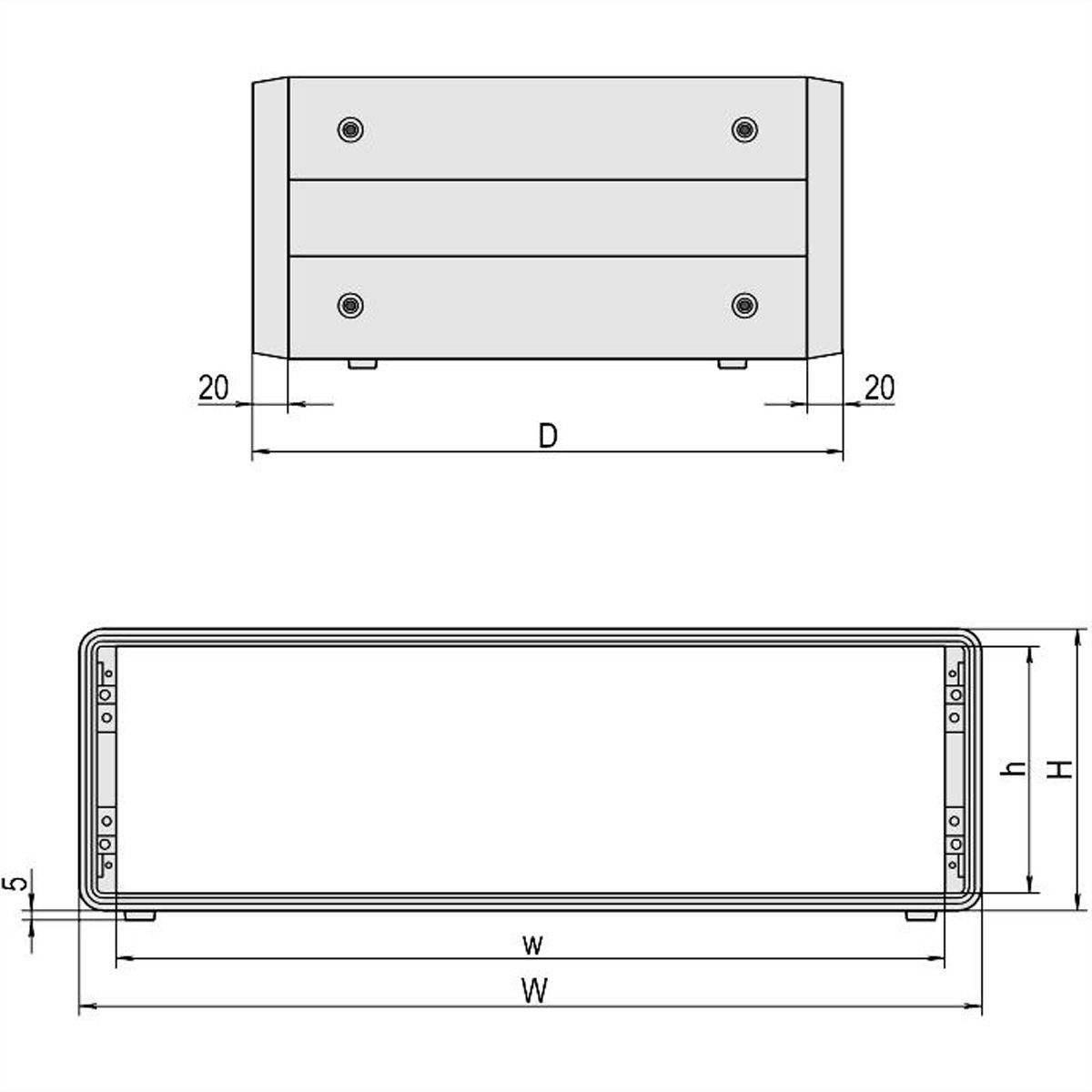 SCHROFF CompacPRO Complete Desktop Case, Unshielded, 3 U, 28 HP, 271 mm