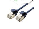 ROLINE GREEN F/UTP DataCenter Patchkabel Cat.6A (Class EA), LSOH, extra dun, blauw, 1,5 m